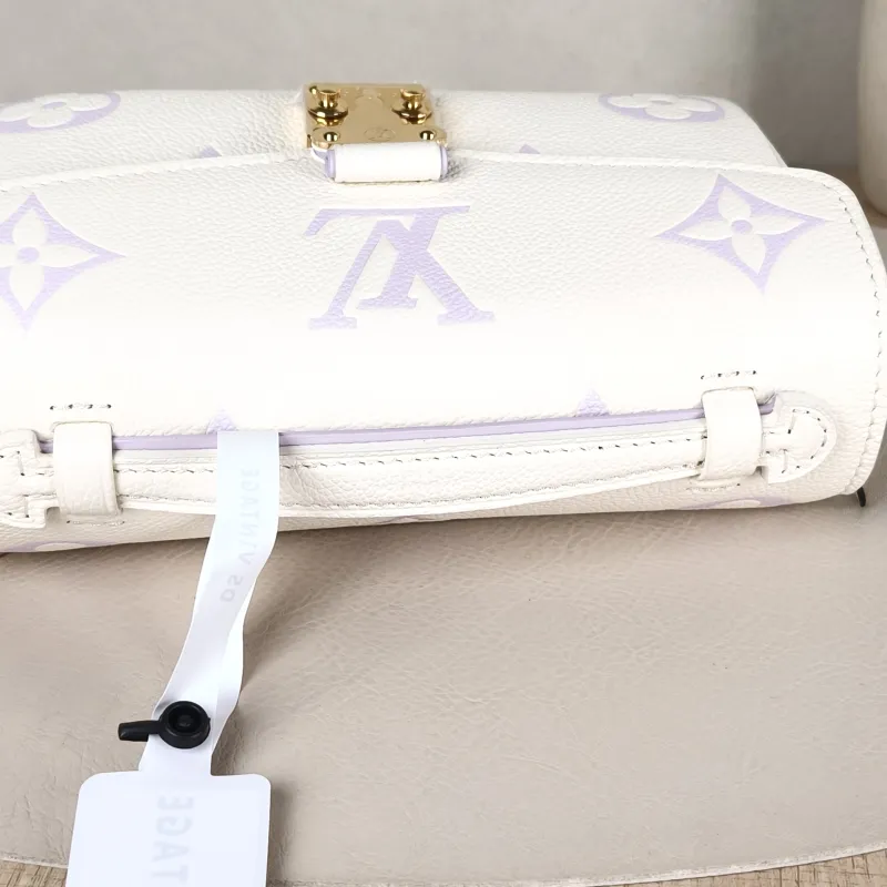 Louis Vuitton Crossbody Bag Pochette Métis East West White · Monogram Empreinte Embossed Calfskin Small 21.5 × 6 × 13.5 cm — detail view 7 of 15