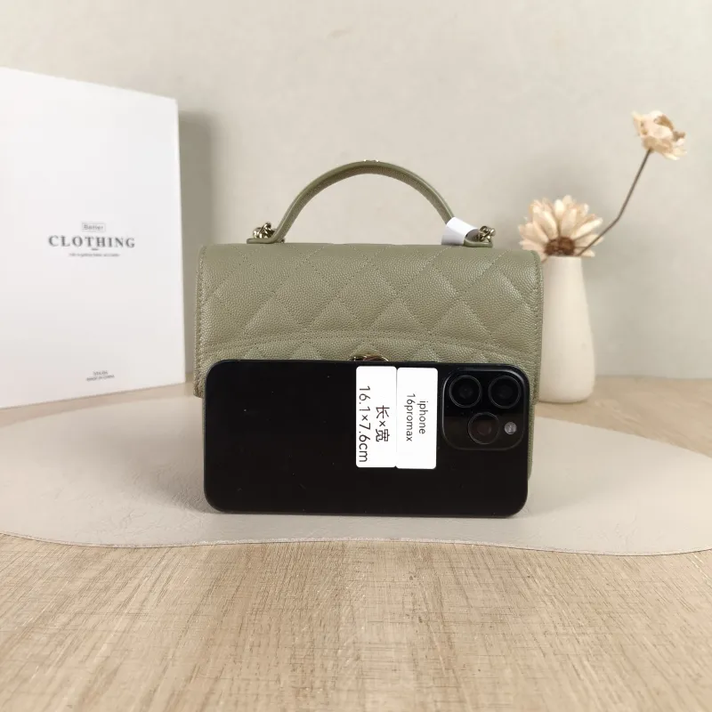 Chanel Backpack26c · 25c Backpack Green Grained Calfskin One Size18.2 × 5 × 14 cm — cover view 4 of 6