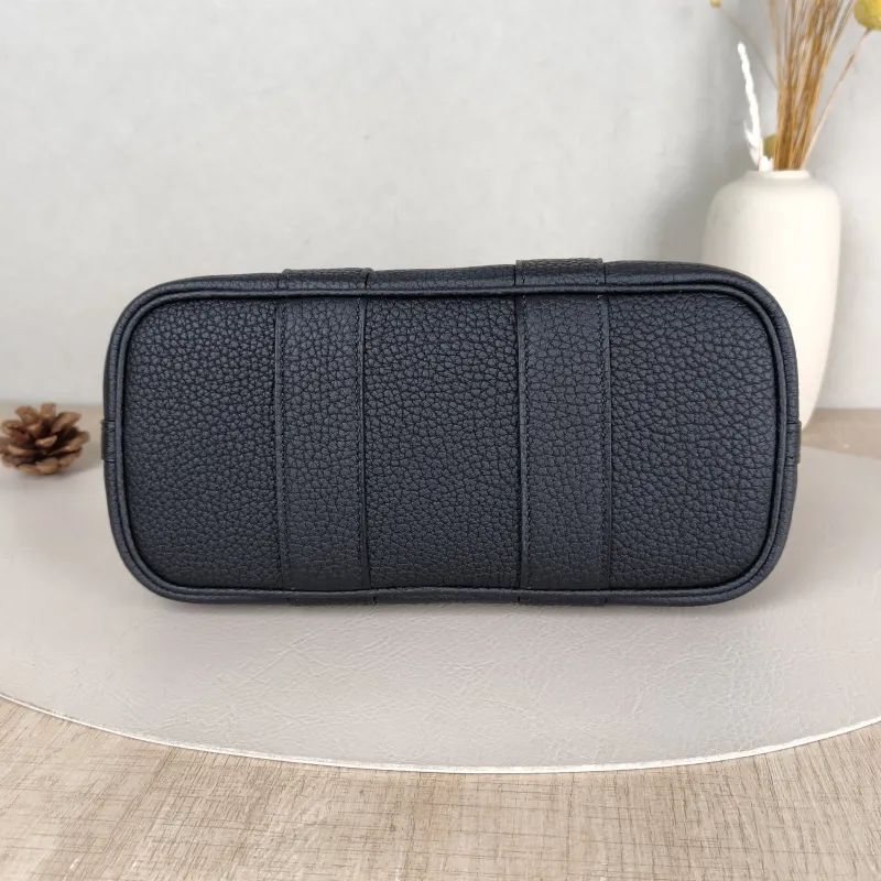 Hermès Top Handle Bag Neo Garden 23 Mini Black · Beige Canvas · Negonda Calfskinmini23 × 10 × 16 cm — cover view 3 of 6