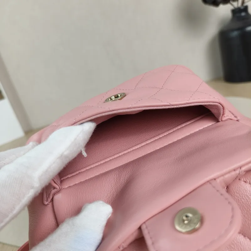 Chanel Backpack Duma Pink Calfskin Small18 × 12 × 18.5 cm — detail view 12 of 13