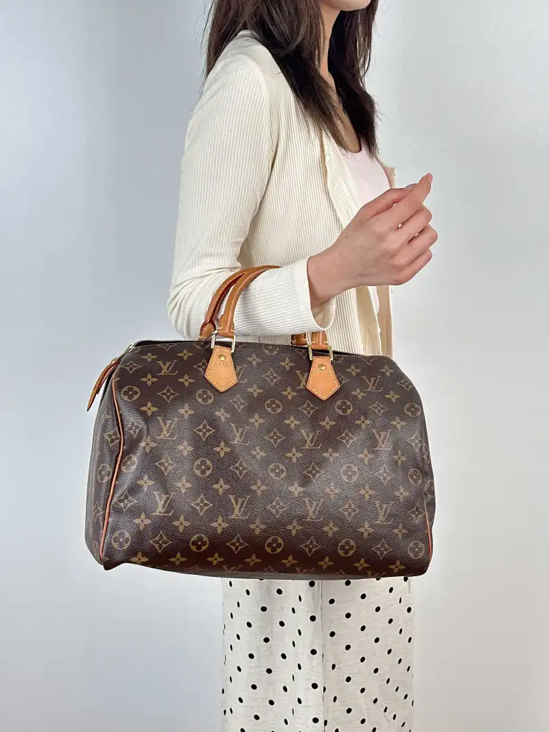Louis Vuitton Top Handle Bag Speedy35 Edition-Monogram PVC 35 × 18 × 23 cm — on-model view 2 of 2