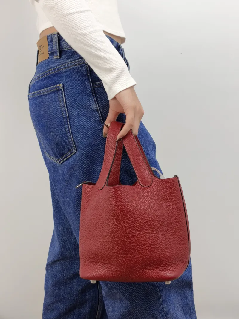 Hermès Top Handle Bag Picotin Lock 18 18 K1 TC Calfskin Small 18 × 13 × 18 cm A — on-model view 1 of 2