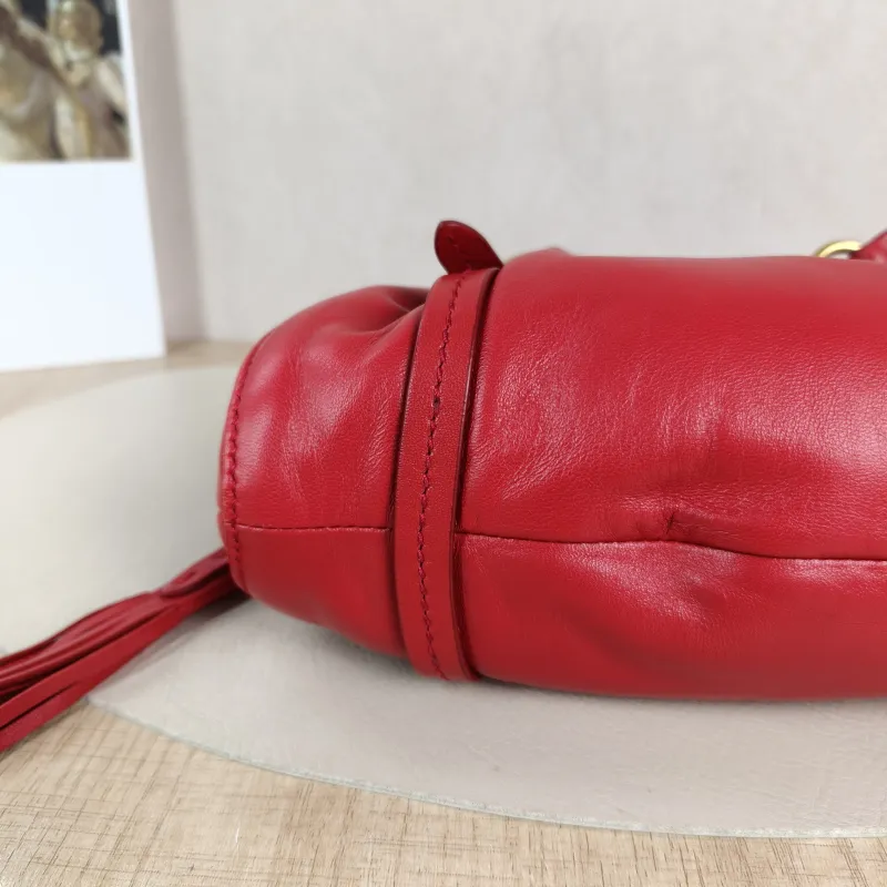 Miumiu Shoulder Bag Joie Shoulder Bag Red Lambskin 22 × 7 × 12 cm — detail view 3 of 11