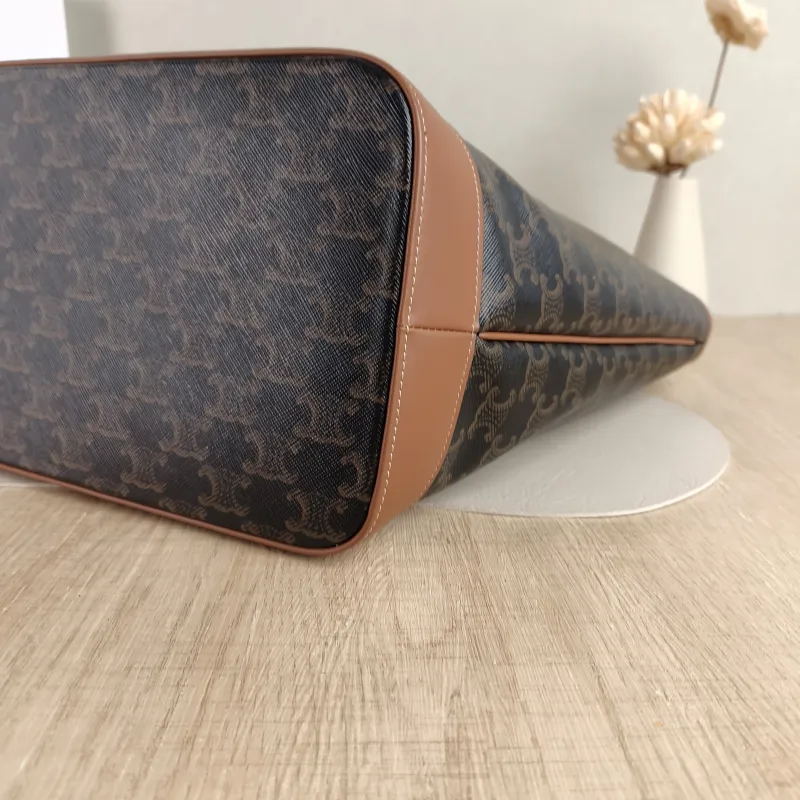 CELINE Shoulder Bag Cabas Tote Bag Monogram PVC Medium 31.5 × 16 × 31.5 cm — detail view 3 of 11