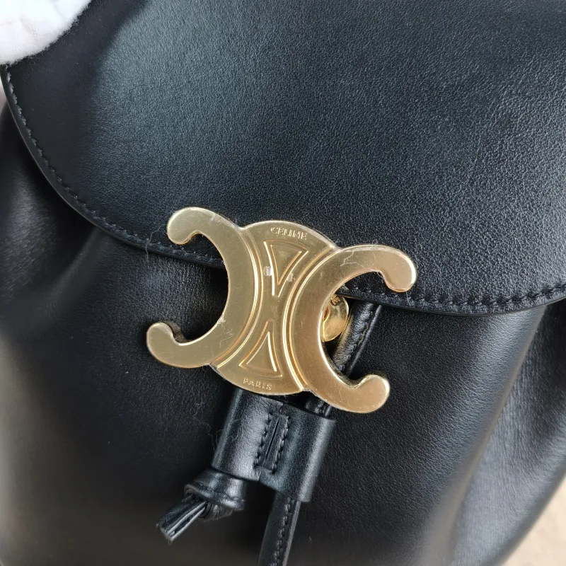CELINE Backpack BONNIE Backpack Black Calfskin One Size18 × 13 × 25 cm — detail view 2 of 13