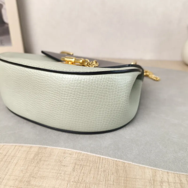 Chloé Crossbody Bag drew Green Calfskin One Size 19.5 × 6.5 × 16 cm — detail view 7 of 11