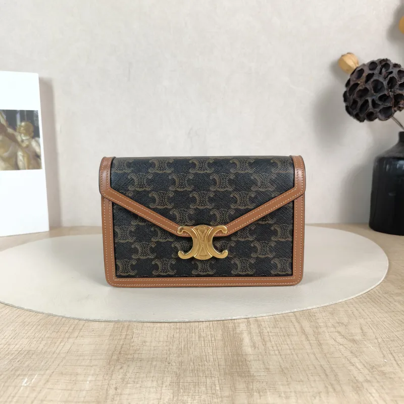 CELINE Crossbody Bag MARGO Wallet Monogram PVC Mini 19.5 × 4.5 × 13 cm
