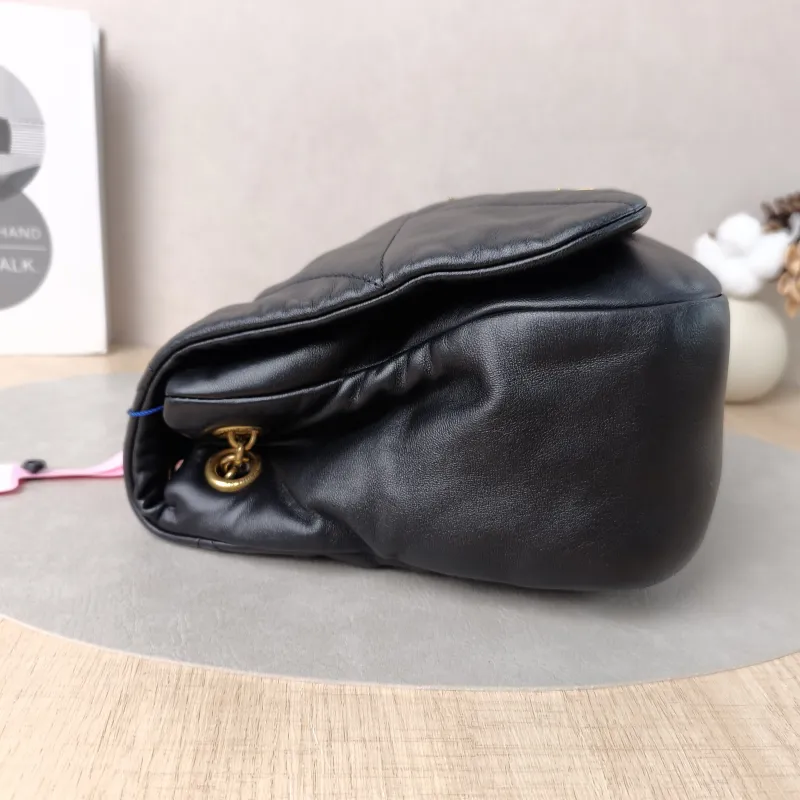 SAINT LAURENT Crossbody Bag Jamie 4.3 Chain Bag Black SL ambskin Medium 29 × 9.5 × 21 cm — detail view 11 of 13