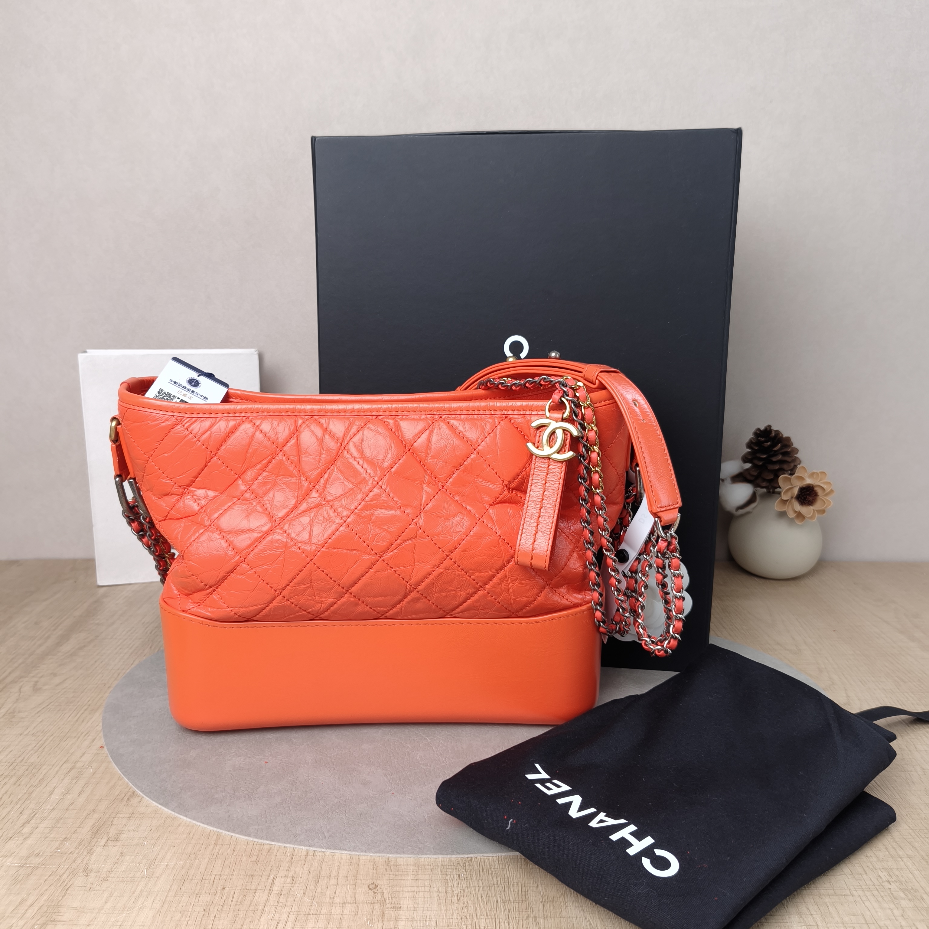 Chanel Crossbody Bag Gabrielle Gabrielle Bag Red Calfskin Large28 × 10 × 23 cm — cover view 6 of 6