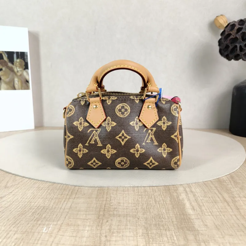 Louis Vuitton Crossbody Bag Speedy Nano PVC nano 16 × 7.5 × 10 cm