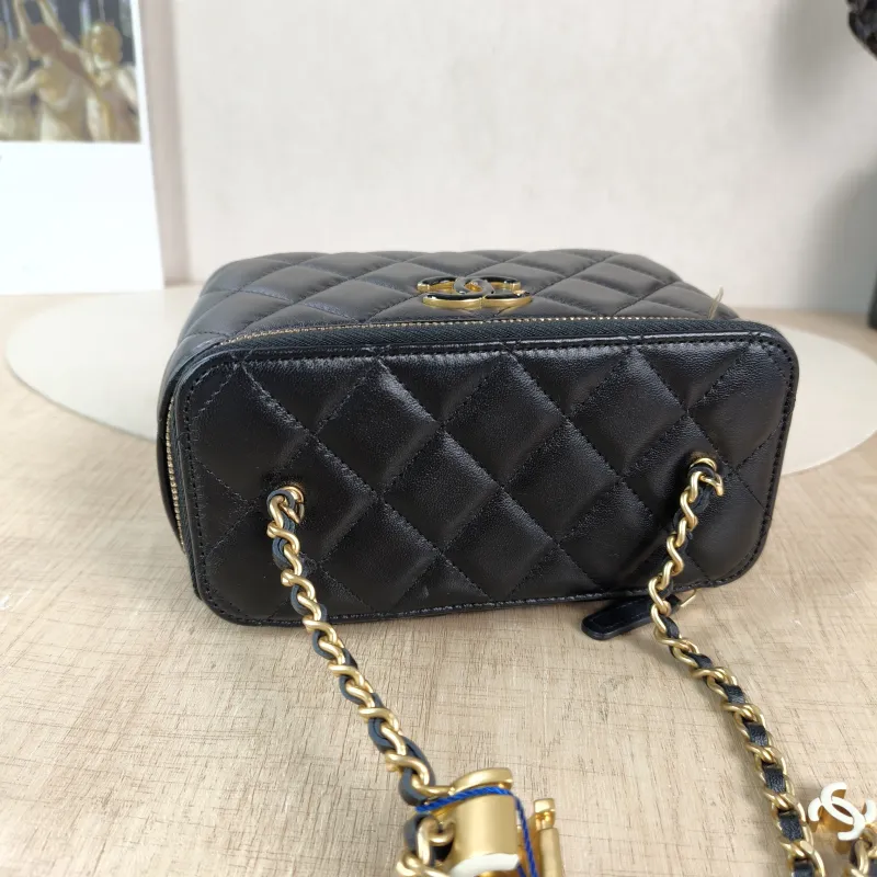 Chanel Crossbody Bag C Edition Black Lambskin One Size 16 × 8 × 9.5 cm — detail view 14 of 14