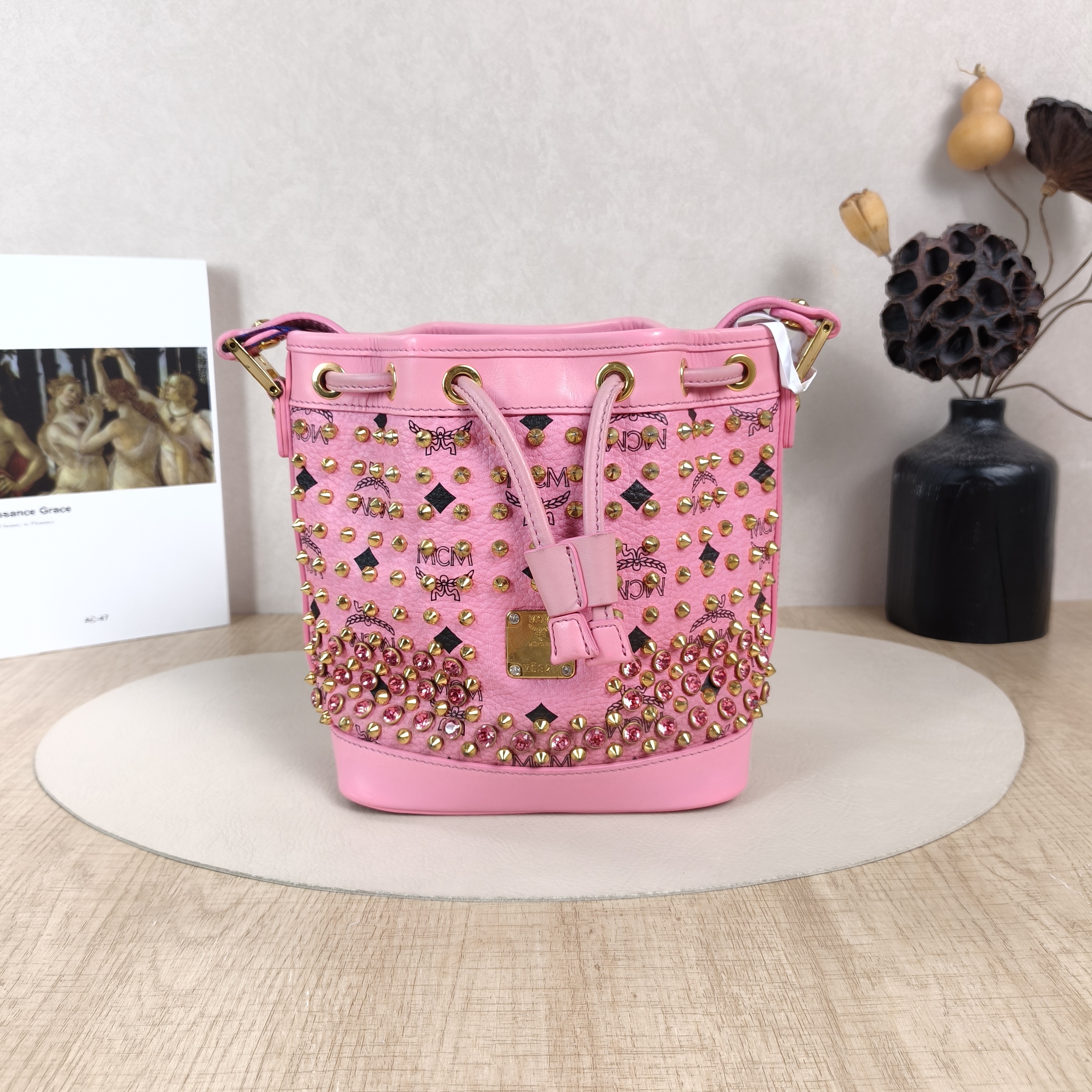 MCM Crossbody Bag Crossbody Bag Pink One Size17 × 11 × 20 cm
