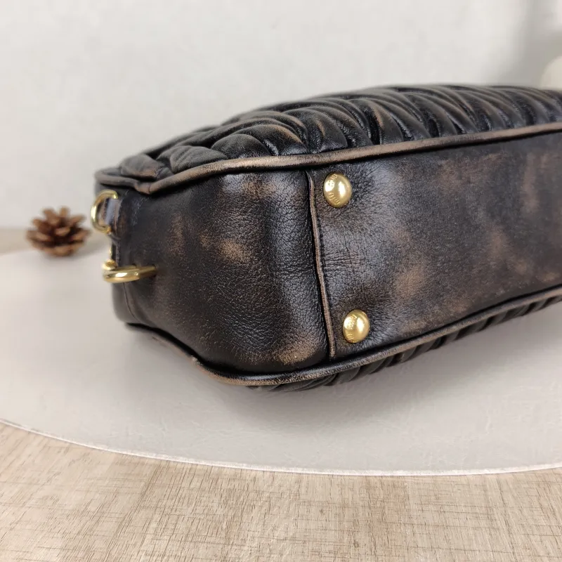 Miumiu Top Handle Bag Arcadie MatelasséCollection Edition Lambskin 25 × 8 × 15.5 cm — detail view 10 of 16
