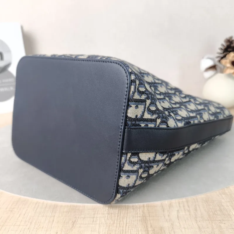 DIOR Shoulder Bag star Bucket Bucket Bag Blue Canvas Small24 × 15 × 24 cm — detail view 12 of 12