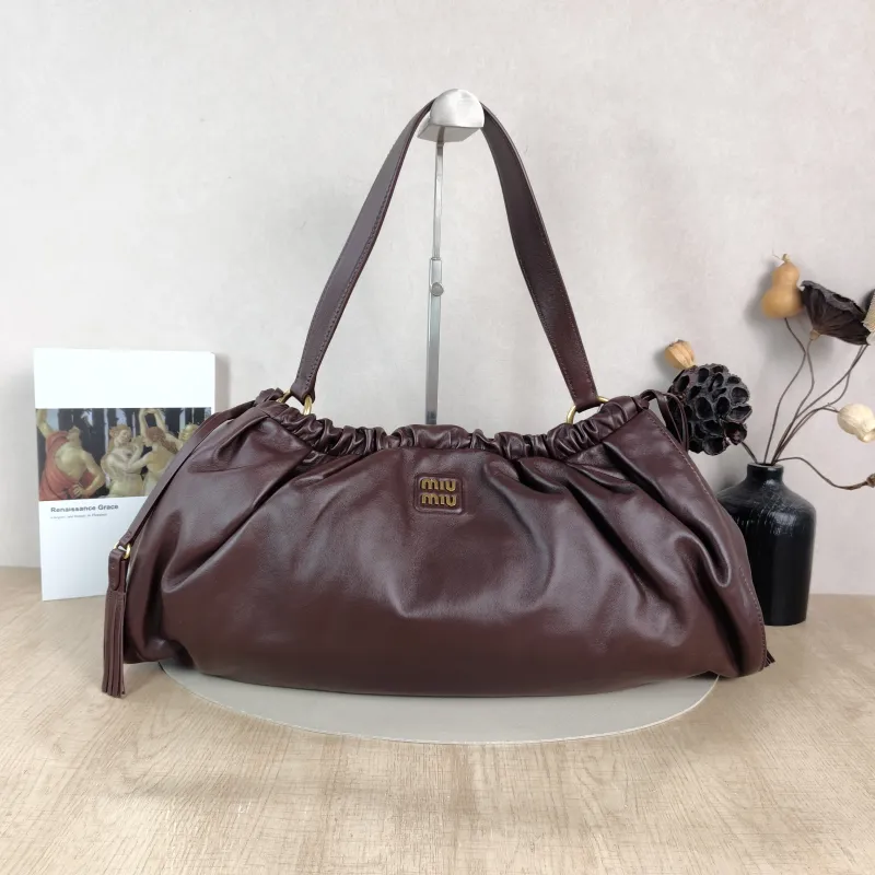 Miumiu Shoulder Bag Joie Shoulder Bag Lambskin Large 52 × 8 × 23 cm