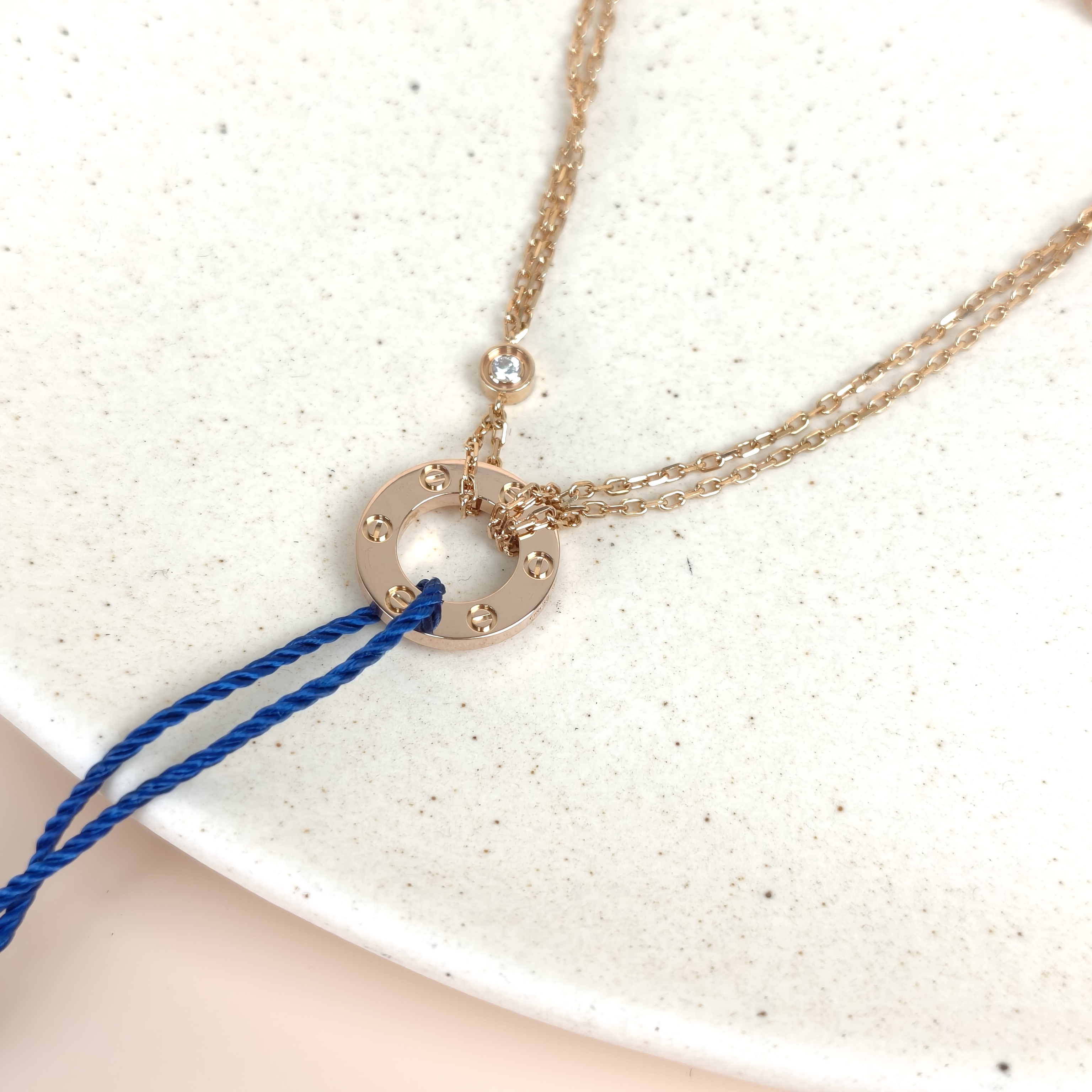 CARTIER Bracelet LOVE Collection Bracelet Rose Gold Diamond18KR ose Gold One Size1.3cm 18.5cm — cover view 7 of 7