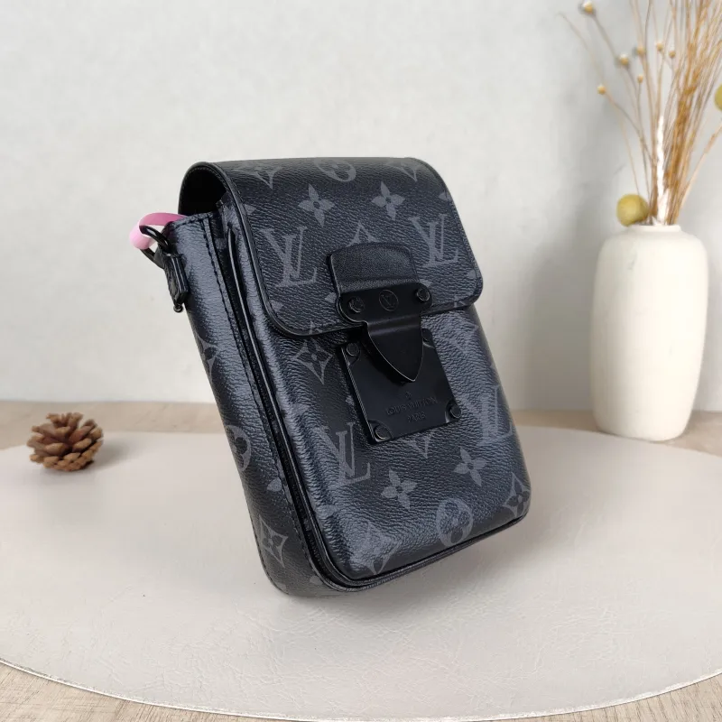 Louis Vuitton Crossbody Bag S-Lock Vertical Box Monogram PV Cmini12 × 7 × 19 cm — cover view 4 of 5