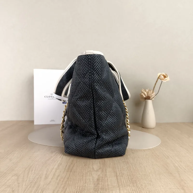 Chanel Shoulder Bag Tote Bag23M cocobeach Navy Woven One Size40 × 17 × 29 cm — detail view 12 of 14