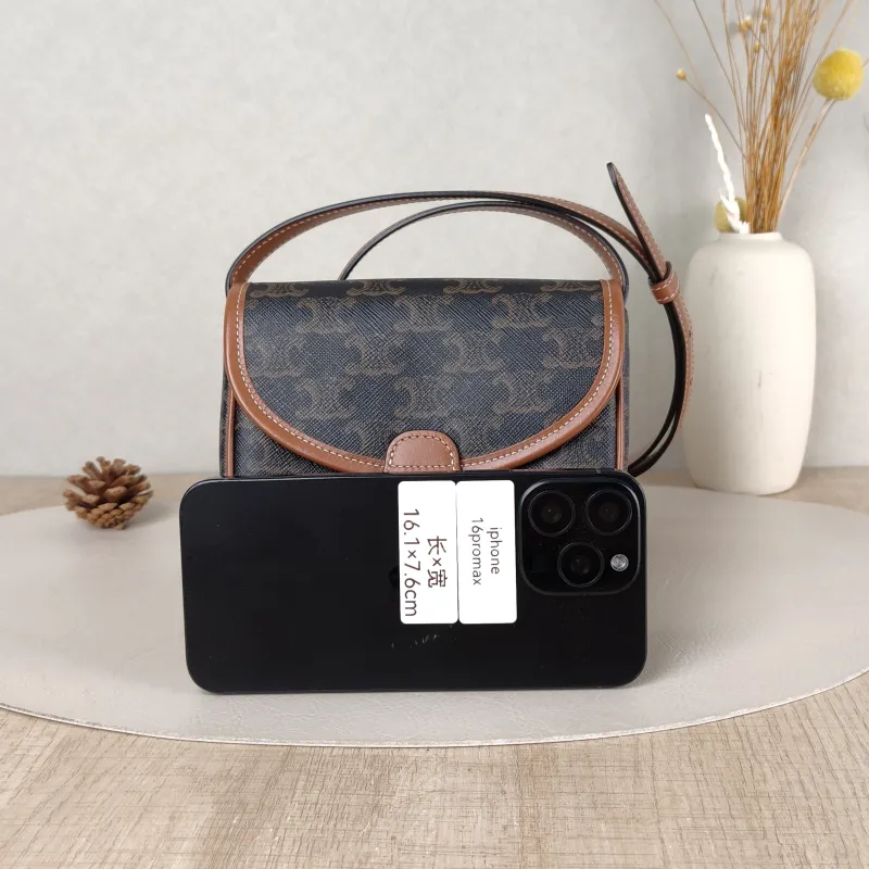 CELINE Crossbody Bag BESACE Monogram PV Cmini15 × 4 × 11 cm — cover view 2 of 5