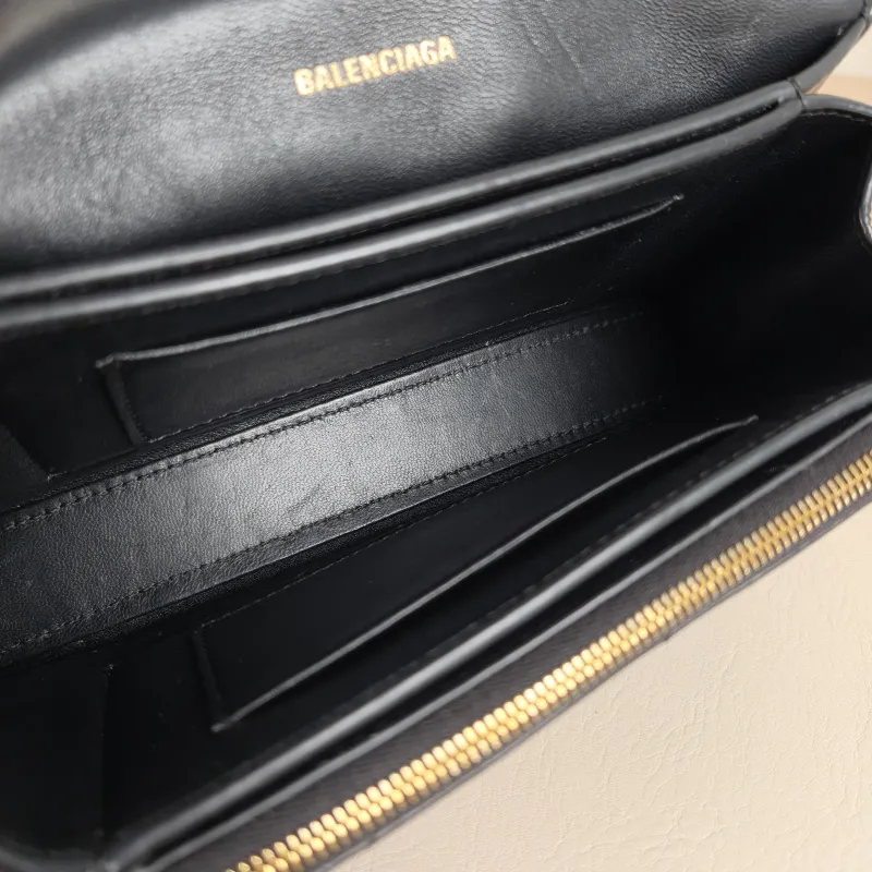BALENCIAGA Crossbody Bag CRUSH Chain Bag Black Calfskinxs Small22 × 5 × 10 cm — detail view 11 of 12