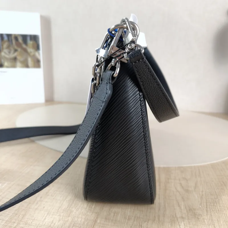 Louis Vuitton Crossbody Bag MARELLE Black Epi Embossed Calfskin Small 25 × 8 × 15 cm — detail view 7 of 10
