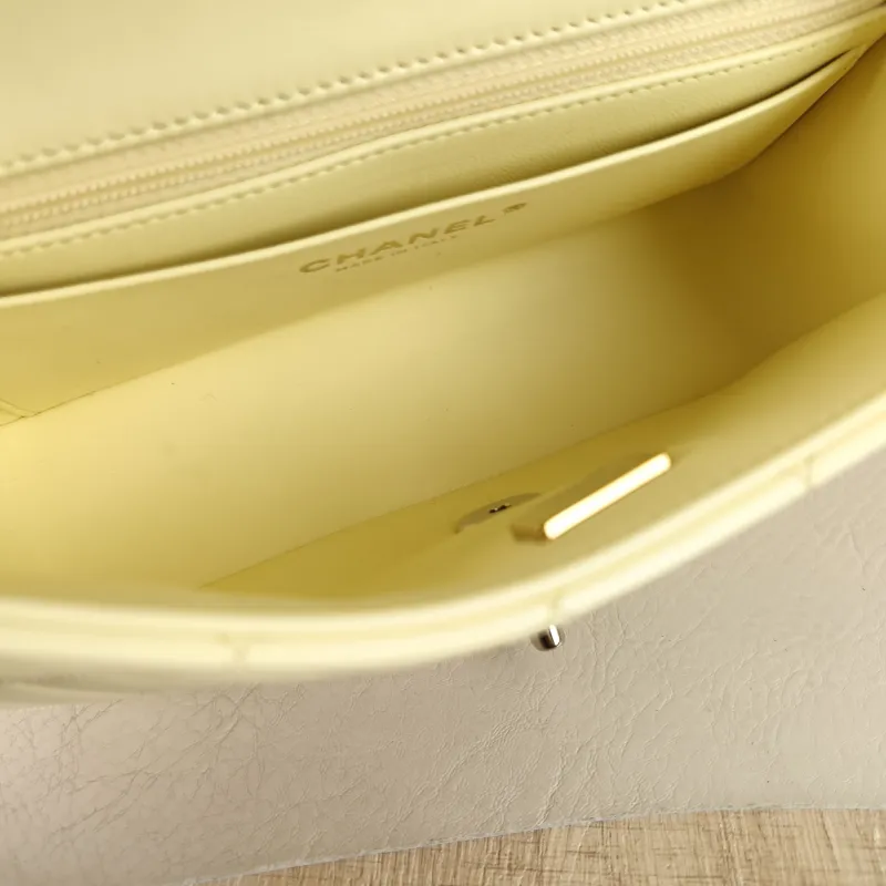 Chanel Crossbody Bag Classic Flap Large Mini CF Mini Yellow Lambskin mini 20 × 6 × 12 cm — detail view 6 of 13