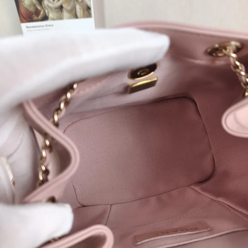 Chanel Backpack Duma Pink Calfskin Small 18 × 12 × 18.5 cm — detail view 11 of 11