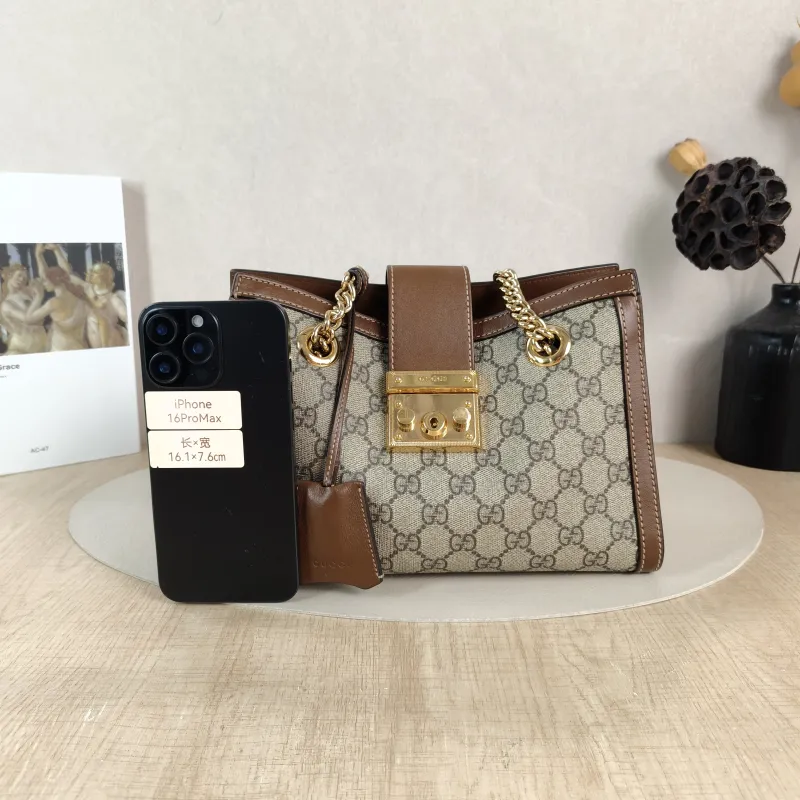 GUCCI Shoulder Bag Padlock Small 26.5 × 4.5 × 13.5 cm — cover view 4 of 6