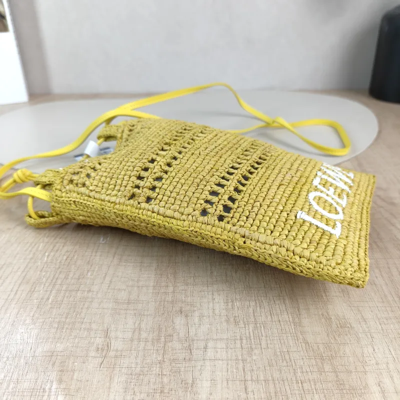 LOEWE Crossbody Bag Crossbody Bag Yellow Woven 15.5*23.5 — detail view 11 of 11