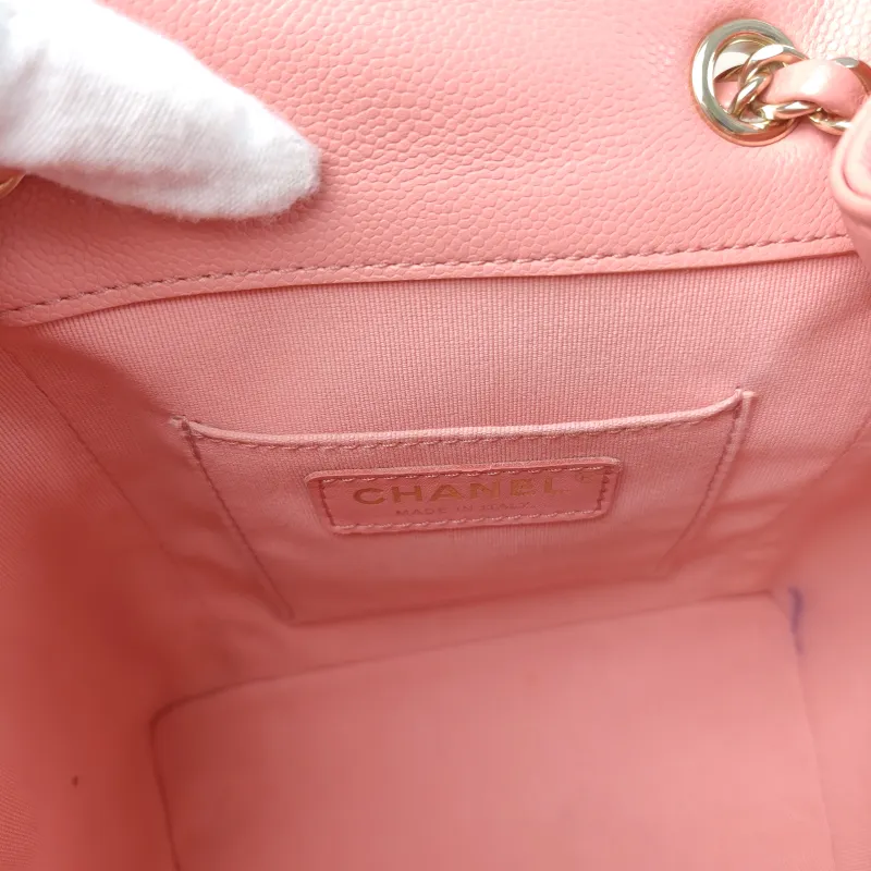 Chanel Backpack duma Pink Calfskin Small 18 × 9.5 × 19 cm — detail view 4 of 11