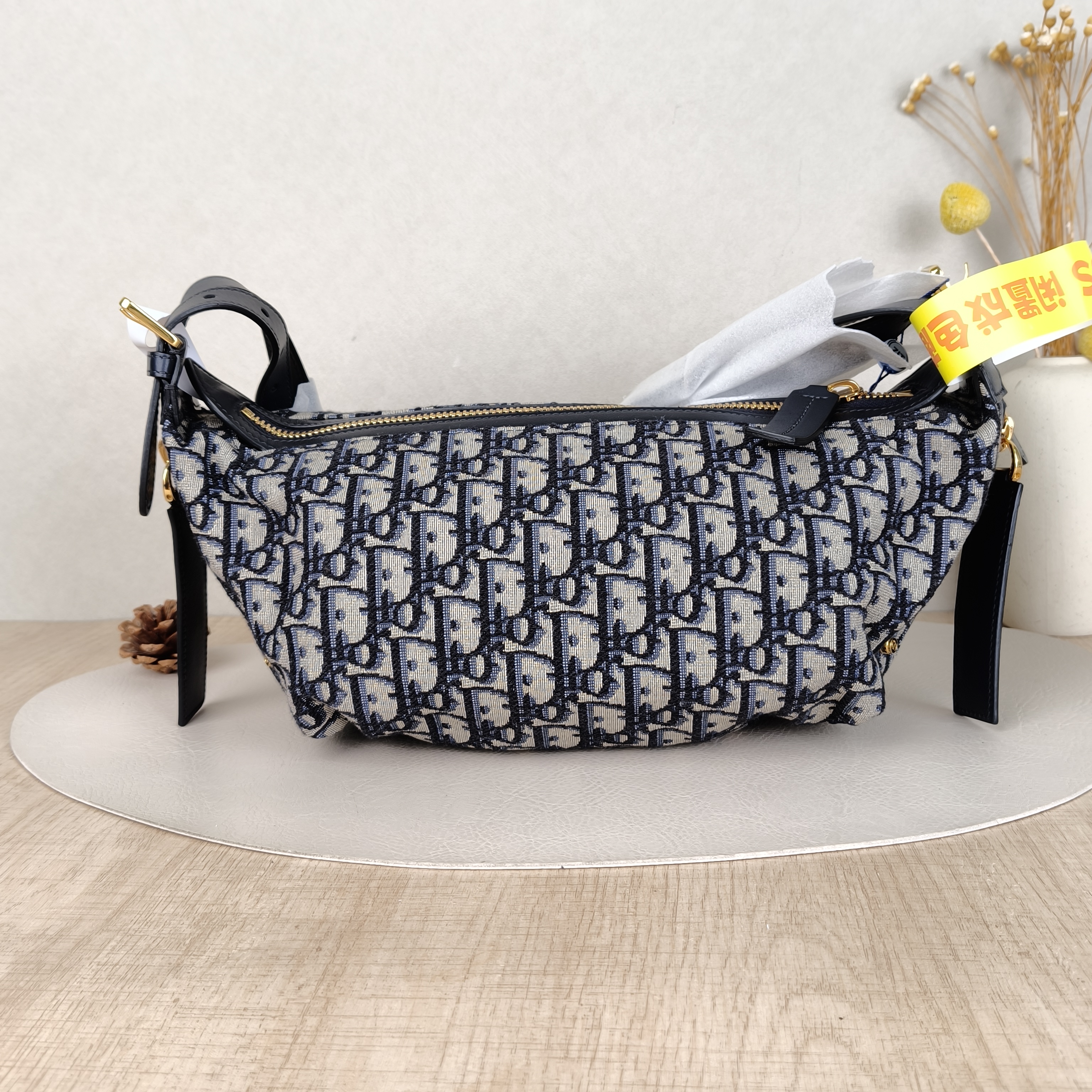 DIOR Shoulder Bag D-Journey Shoulder Bag Hobo Blue Canvas Small25.5 × 14 × 14.5 cm — cover view 5 of 6