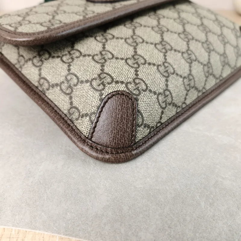 GUCCI Crossbody Bag Neo Vintage Belt Bag Monogram PVC Medium 24 × 4 × 17 cm — detail view 8 of 13