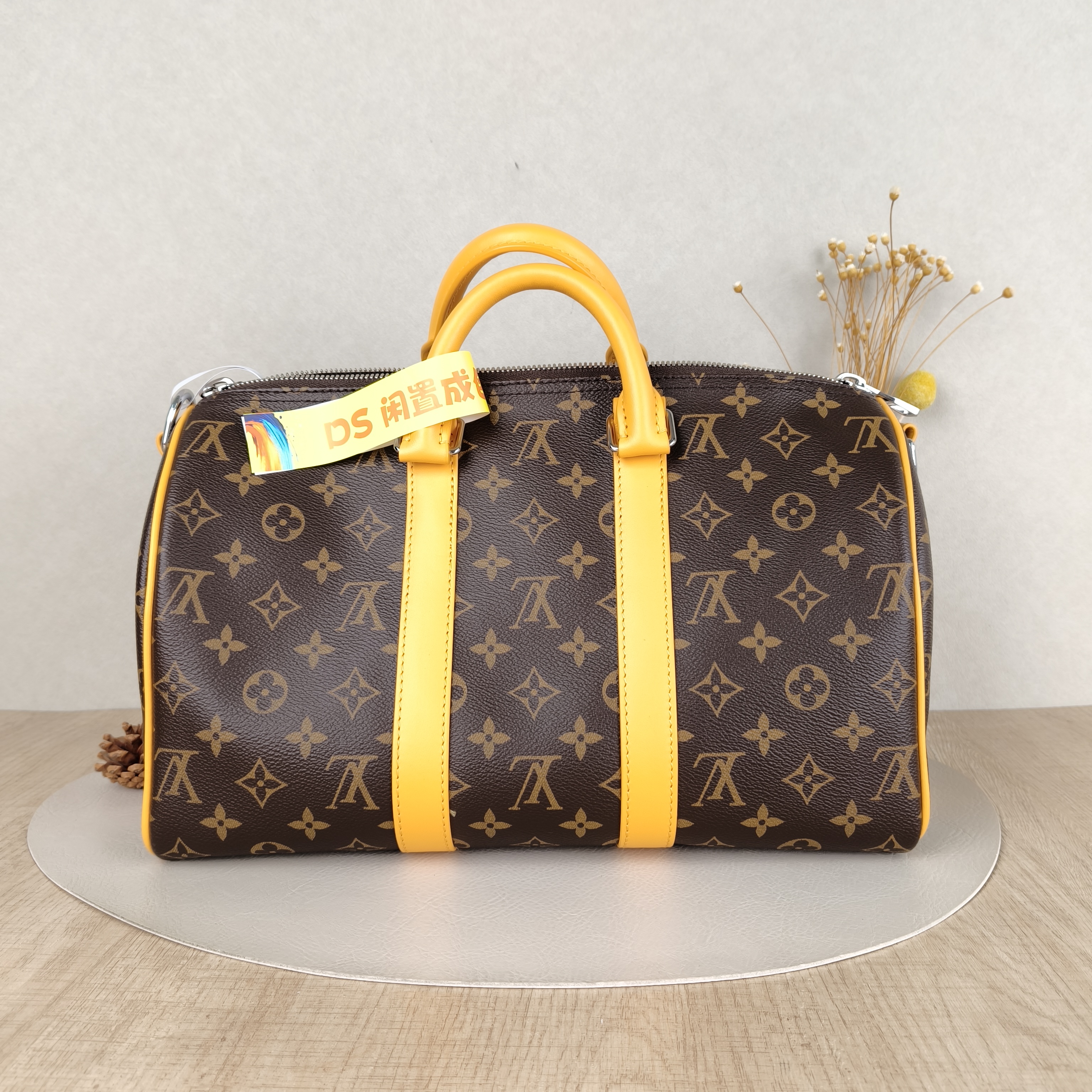 Louis Vuitton Crossbody Bag Keepall 35 Bandouliére Monogram Yellow PVC 35 × 16 × 21 cm — cover view 5 of 5