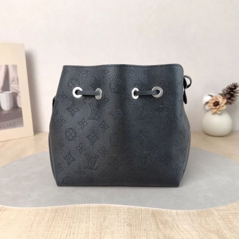 Louis Vuitton Crossbody Bag BELLA Black Calfskin One Size 22 × 14 × 19 cm