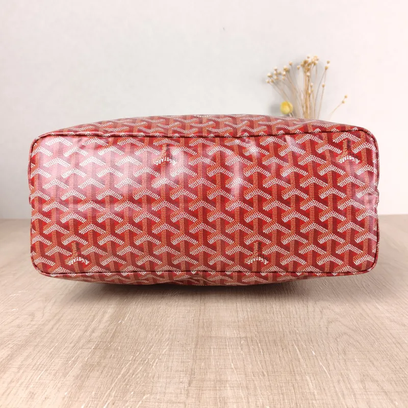 GOYARD Shoulder Bag Boheme Hobo​ Red PVC Small 43 × 14 × 27 cm — cover view 5 of 5