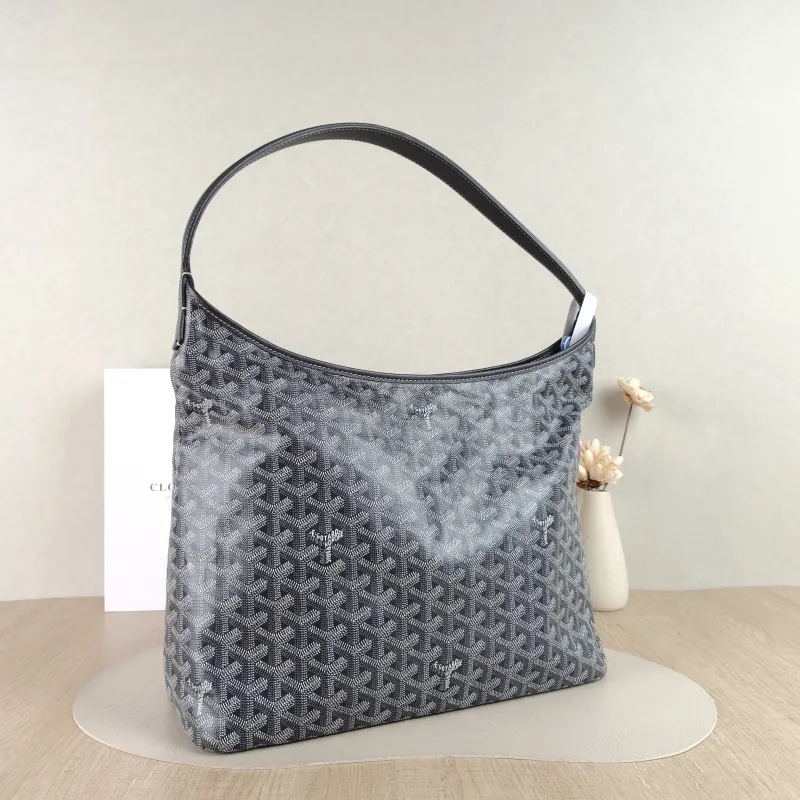 GOYARD Shoulder Bag Boheme Hobo​ Grey ine Canvas Small 43 × 14 × 27 cm — cover view 2 of 4