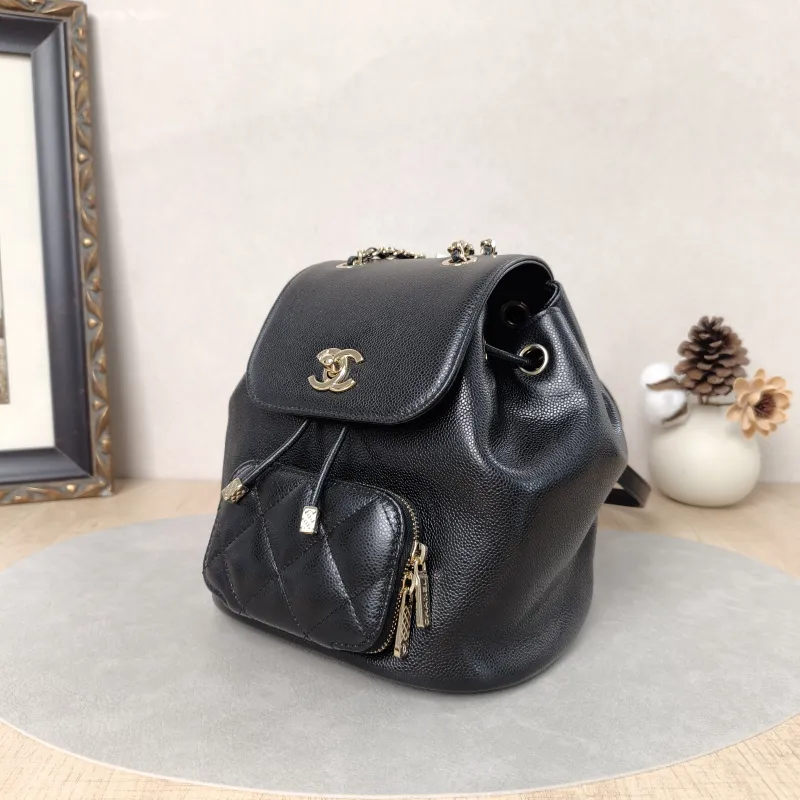 Chanel Backpackaffinity Backpack Black Grained Calfskin Small20 × 14 × 22 cm — cover view 5 of 6