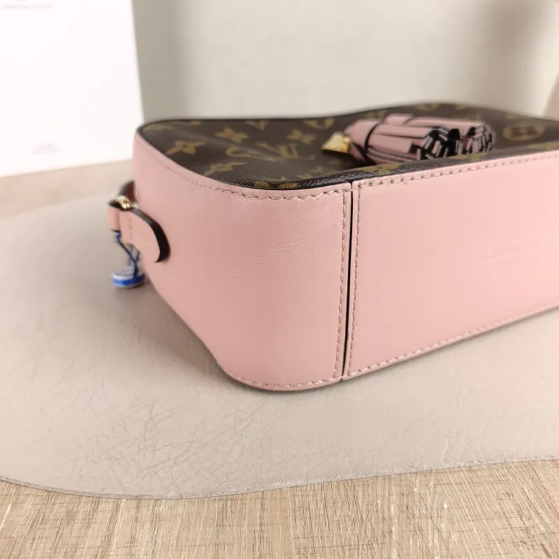 Louis Vuitton Crossbody Bag Saintonge Camera Bag Pink PVC Small 22 × 8 × 16 cm — detail view 3 of 10
