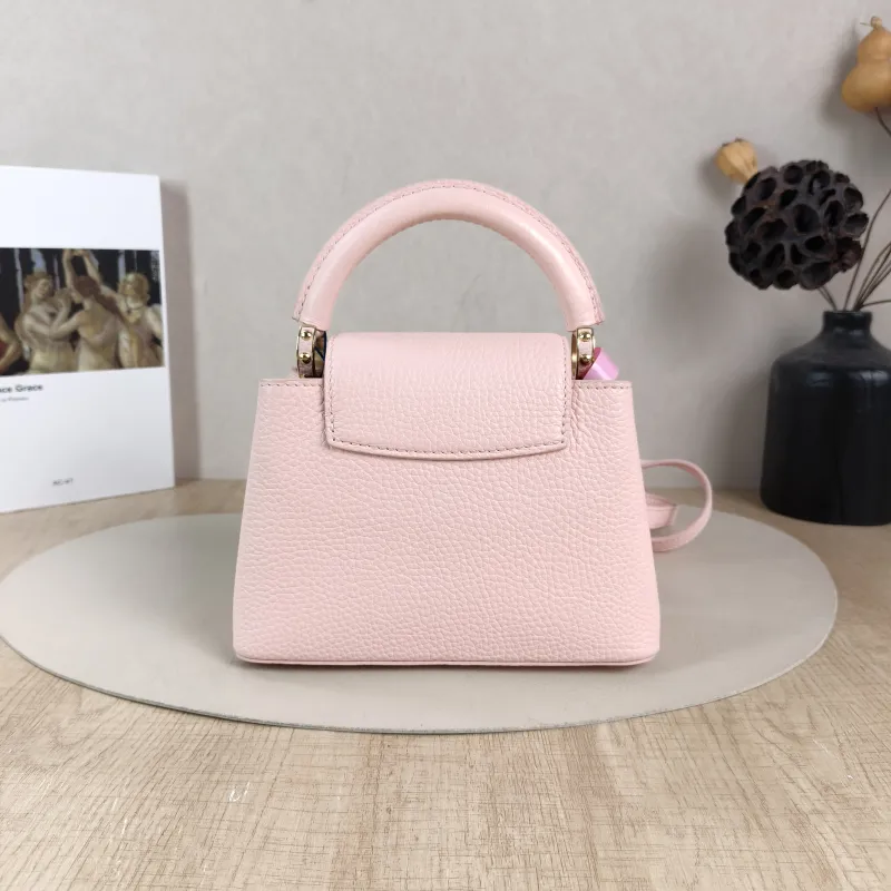 Louis Vuitton Shoulder Bag Capucines Pink Calfskin Mini 21 × 8 × 14 cm — cover view 5 of 6