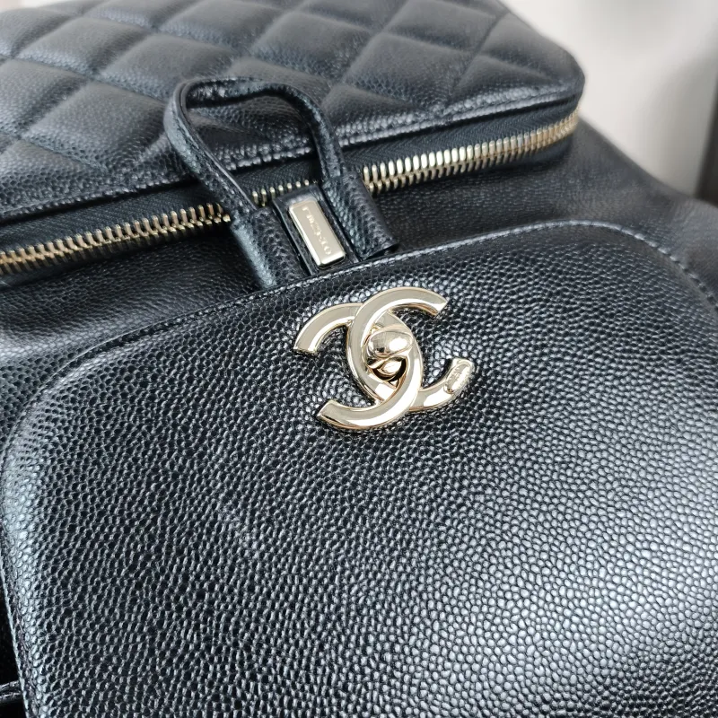 Chanel Backpackaffinity Backpack Black Calfskin Medium24 × 14 × 25 cm — detail view 12 of 14
