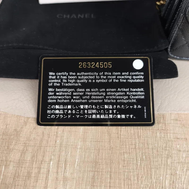Chanel Crossbody Bag C logo woc Crossbody Bag Black Grained Calfskin One Size 13 × 5.5 × 10 cm — detail view 6 of 12