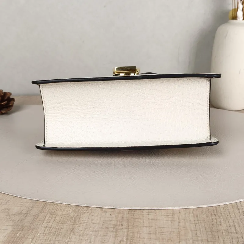 GUCCI Crossbody Bag Sylvie Edition White Calfskinmini20 × 8 × 14 cm — cover view 4 of 5