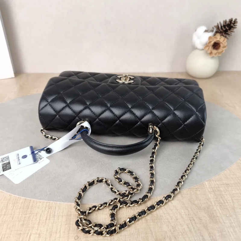 Chanel Crossbody Bag CF Crossbody Bag Black Lambskin Medium25.5 × 6 × 12.5 cm — detail view 1 of 13