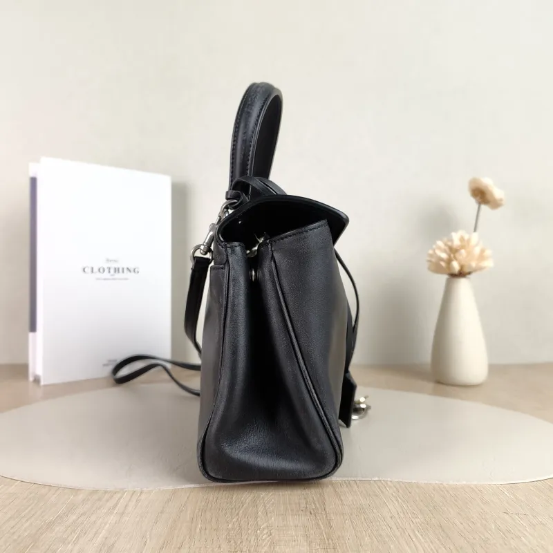 BALENCIAGA Crossbody Bag RODEO Black Calfskin Mini 23 × 10 × 17 cm — detail view 10 of 12