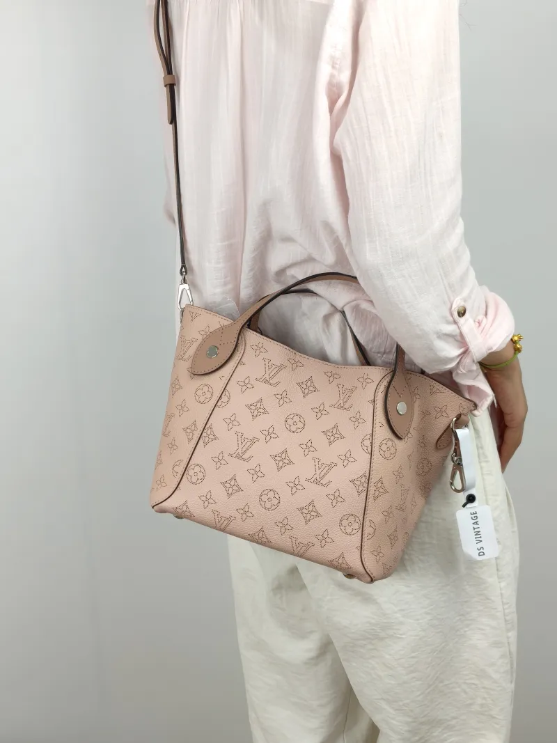 Louis Vuitton Shoulder Bag Hina Pink Calfskin Small 23 × 13 × 21 cm — on-model view 2 of 3