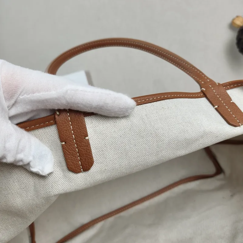 GOYARD Shoulder Bag SAINT LOUIS Shopping Tote Brown ine Canvas Small 34 × 15 × 28 cm — detail view 11 of 12