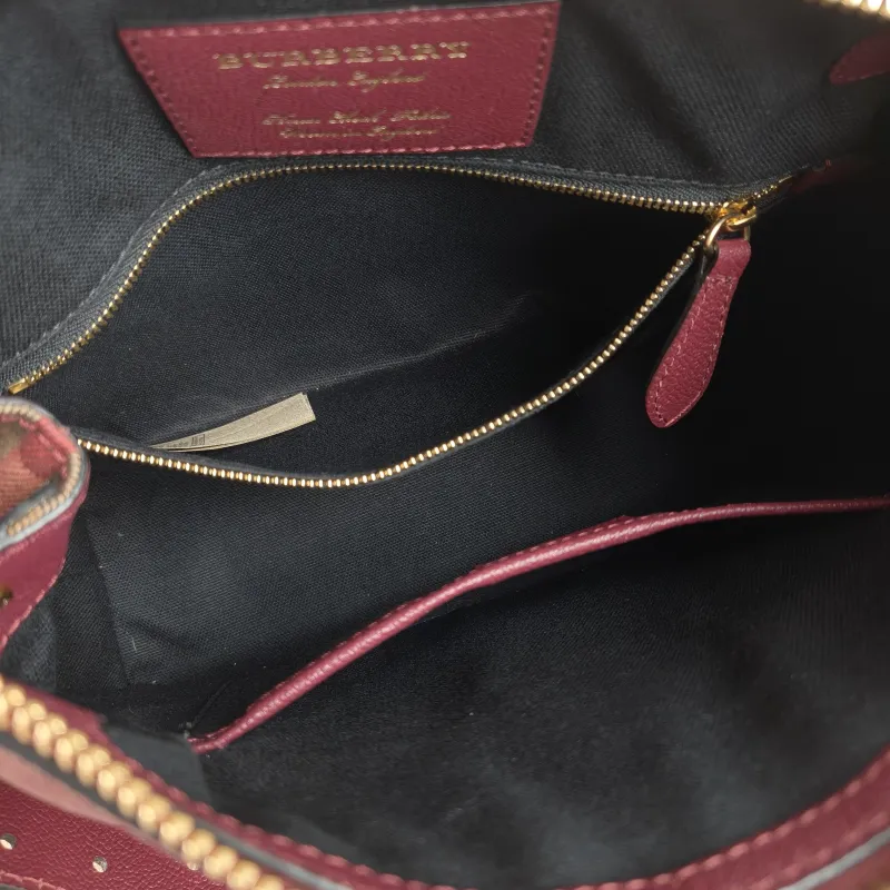 BURBERRY Crossbody Bag Crossbody Bag Red Canvas One Size27 × 9 × 21 cm — detail view 4 of 12