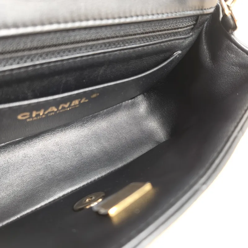 Chanel Crossbody Bag Classic Flap Large Mini CF Mini Black SL ambskin mini 20 × 6 × 12 cm — detail view 6 of 14