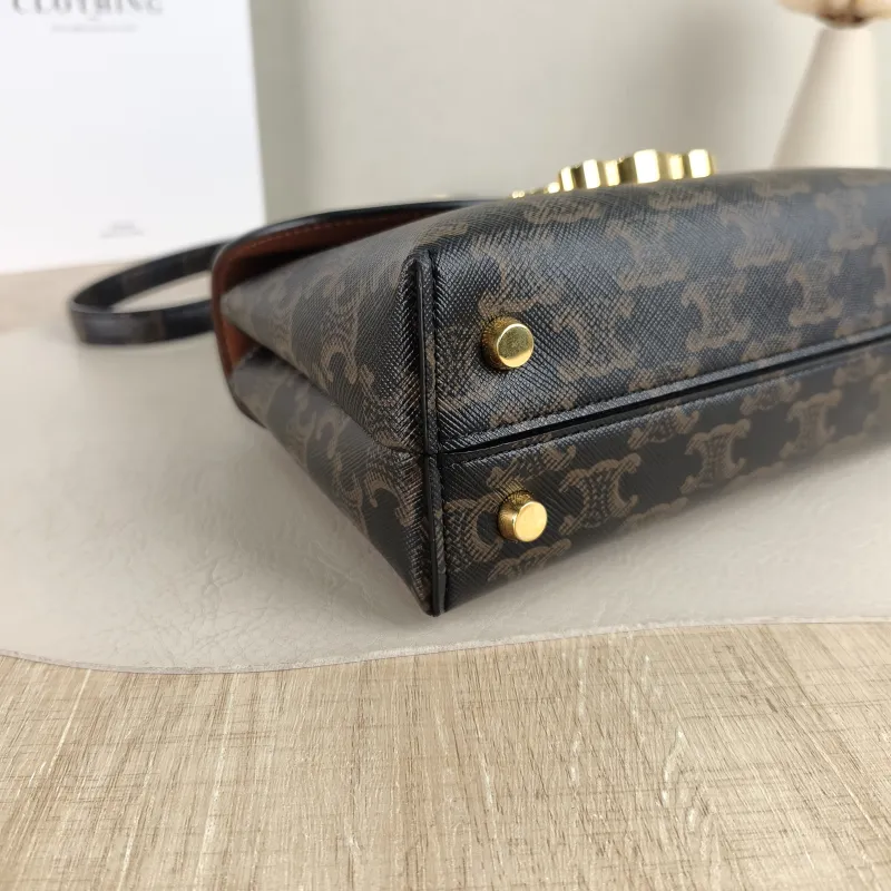 CELINE Top Handle Bag TEEN NINO Top Handle Bag Monogram PVC Small 20 × 8 × 13 cm — detail view 2 of 10