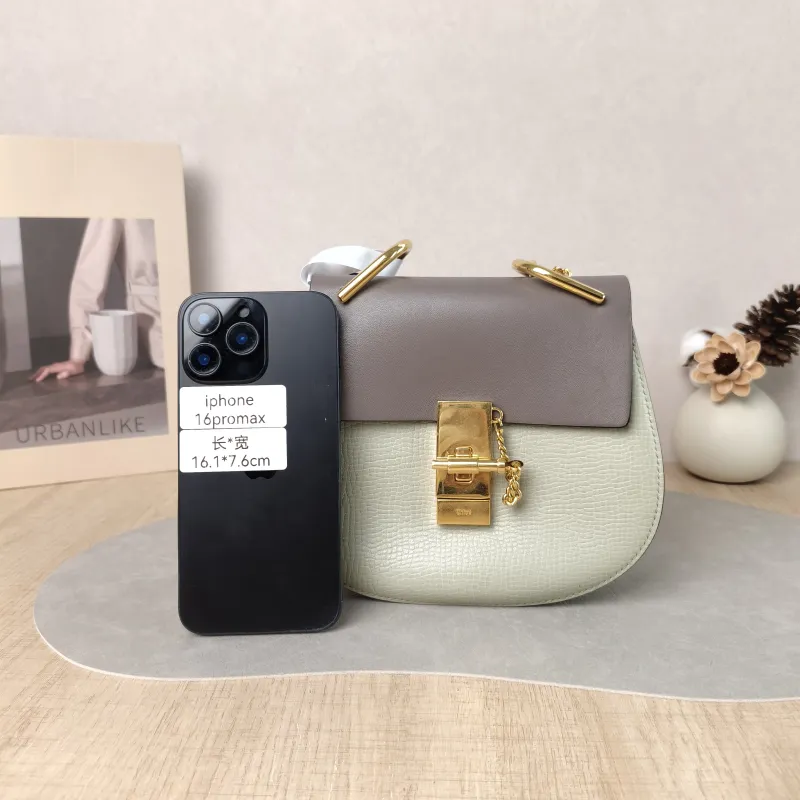 Chloé Crossbody Bag drew Green Calfskin One Size 19.5 × 6.5 × 16 cm — cover view 5 of 6